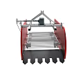 Heavy Duty Red Industrial Machinery With Metal Frame Black Tines And Wheels