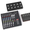 Professional Audio Control Panels with Knobs Sliders and Buttons for Headphones and Speakers