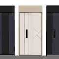 Modern Security Doors With Different Panel Designs Electronic Locks And Sleek Finishes 3d model