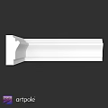White Decorative Molding Trim with Detailed Elegant Design for Interior Decoration