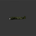 Military Airplane with Green Camouflage Twin Engines Wings and Tail on Gray Smooth Reflective Surface