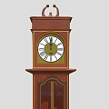 Clock and clock floor clock pendulum clock 3d model