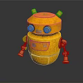 Robot Assistant Small Robot Butler Robot Butler Figure Game Figure 3d model