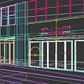 Sleek Modern Hair Salon Exterior Design With Spacious Glass Entrance And Trendy Outdoor Lounge Area