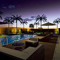 Modern Detached Villa With Multi Story Design Large Windows And Water Reflection