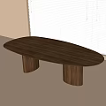 Modern Dining Table Tea Table Desk 3d model