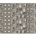 Modern partition cement brick partition 3d model