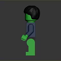 Lego Hulk Minifigure With Green Body Blue Jacket And Purple Pants
