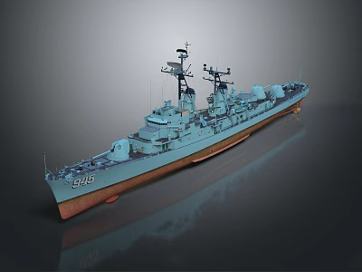 Modern Warship Ship Warship 3d model