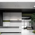 Modern Front Desk Company Front Desk 3d model