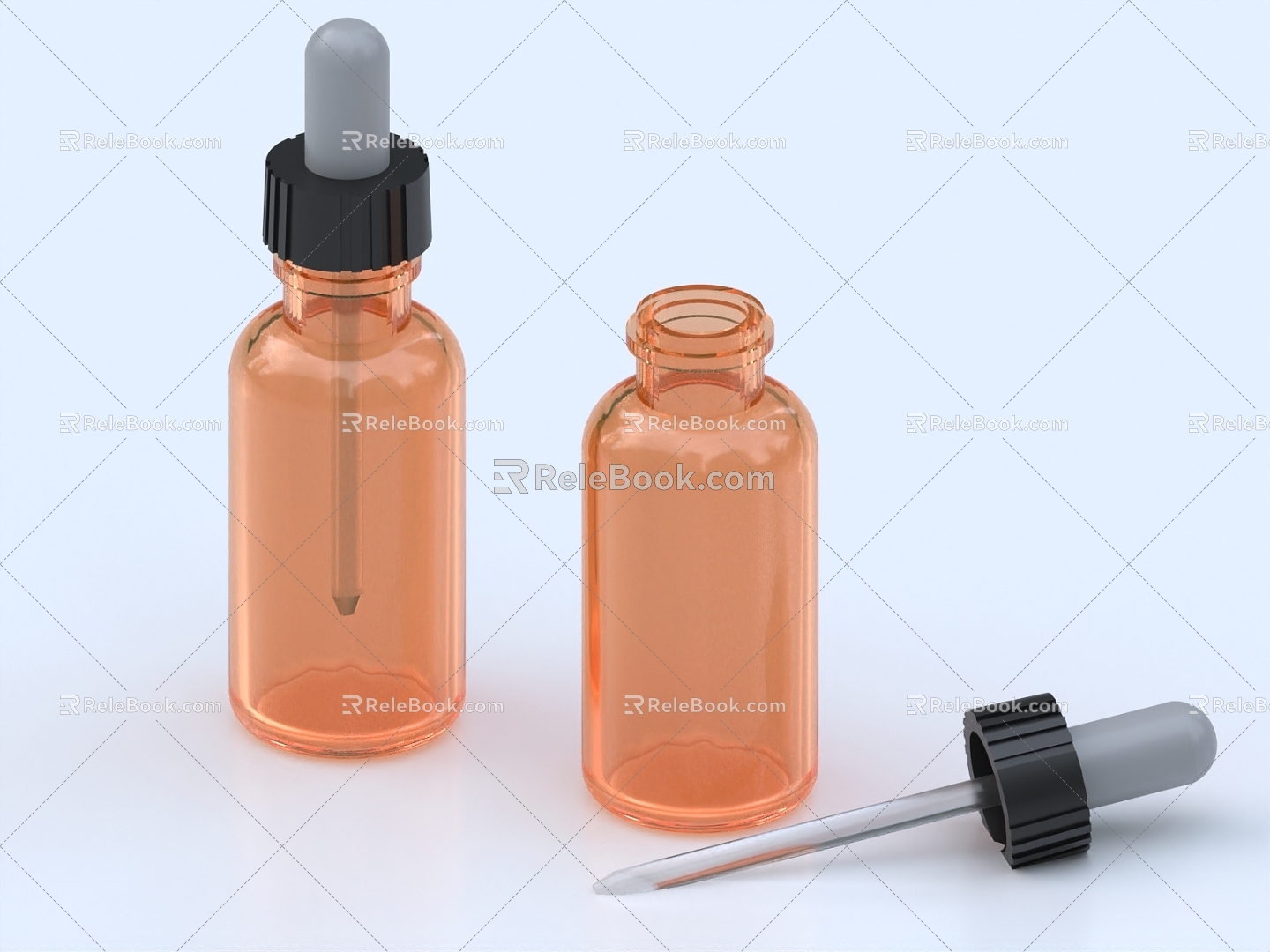 Dropper Dropper Bottle Experimental Equipment Reagent Bottle 3d model