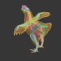 modern chicken structure chicken skeleton chicken anatomy 3d model