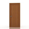 Jianou solid wood door interior door door 3d model