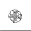 Intricate White Lattice Decorative Ornament Set With Modern Geometric Design For Home Decor