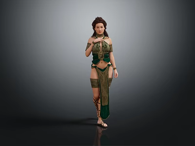 Modern Game Character Classical Beauty Classical Beauty Ancient Dress Beauty Ancient Dress Girl 3d model