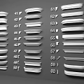 Different Types of Plaster Cornice with Various Decorative Designs for Interiors