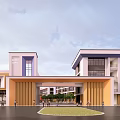 Modern Gate Primary and Secondary Schools 3d model