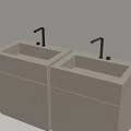 Modern sink faucet 3d model