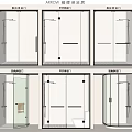 Modern Shower Sauna Designs With Classic Sliding And Minimalist Door Styles