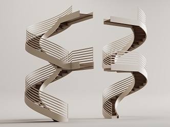 revolving staircase 3d model