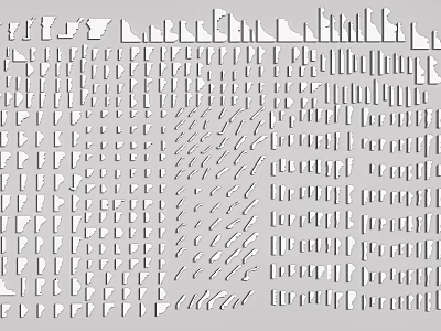 Jianou gypsum line skirting line ceiling corner line 3d model