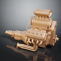 Modern Engine Racing Engine Racing Engine Car Engine Car Engine Car Engine 3d model
