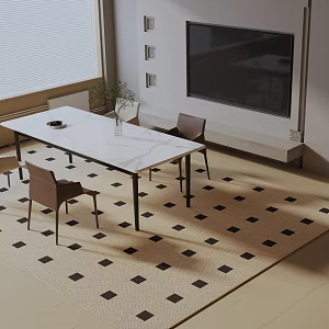 Modern table combination 3d model