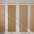 Modern wall panel wood veneer acoustic panel 3d model