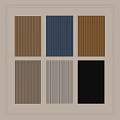 Vertical Striped Wall Paneling In Various Colors For Modern Interior Design