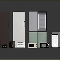 Various Modern Refrigerators And Freezers With Different Colors And Styles For Home Kitchen Use