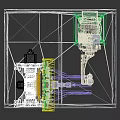 Industrial Equipment Featuring Robotic Arm And Rotary Table For Automated Operations