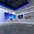 Sichuan Science and Technology Museum Exhibition Hall With Multiple Display Screens And Starry Ceiling Lights