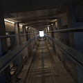 Elevator shaft interior 3d model