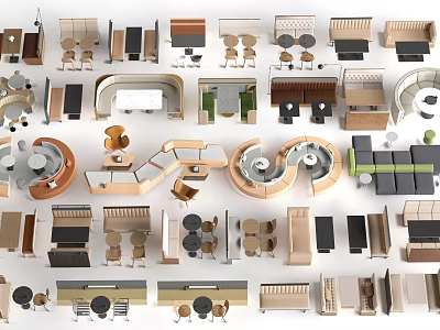 Modern Sofa Sets With Diverse Styles And Comfortable Seating For Living Room 3d model