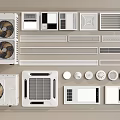 Various Types of Air Conditioner Vents with Modern Design for Home Installation
