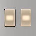 Modern Wall Sconces With Two Different Frame Colors Black And Light Beige Glass Shade