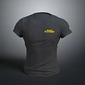 Gray Casual T-shirt With Yellow The Resistance Text For Everyday Wear