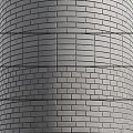 Durable Gray Brick Wall Component With Horizontal Dividing Lines And Uniform Structure