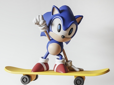 Sonic Boy Toy Sonic Hedgehog Hand-held Children's Toy Furnishings Cartoon Trendy Play Ornaments Decorative Furnishings model