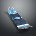 Children Friendly Skateboard With Blue Graphics And Lightweight Design For Young Riders