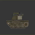 Military Tactical Armored Vehicle With Tracks Antennas And Missile Launchers