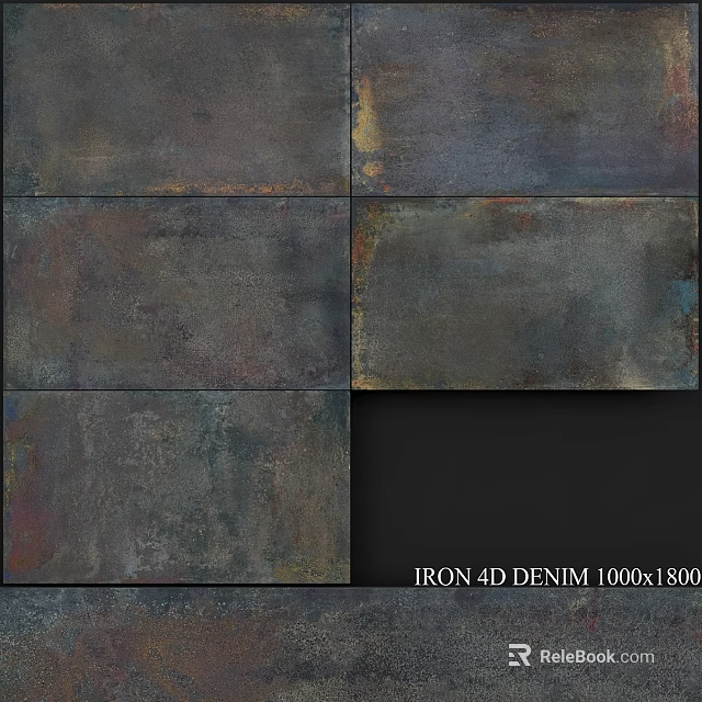 Iron 4D Denim Components Featuring Textured Surface And 1000x1800 Dimensions 3d model 