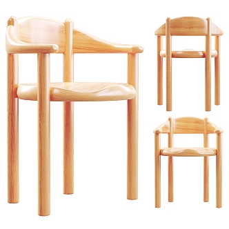 Nordic Gubi single chair 3d model