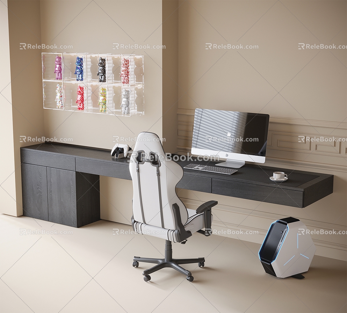 Modern Desk and Chair Computer Table and Chair Competitive Chair Computer model