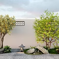 Tree Garden Fruit Tree Pomegranate Tree Lemon Tree Landscape Tree 3d model