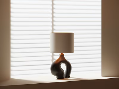 Table lamp blinds 3d model