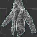 White Lightweight Hooded Jacket With Patched Sleeves Multiple Pockets Casual Design