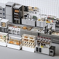 Modern Dessert Bakery Modern Dessert Bakery Cake Shop Bakery Cake Shop Kitchen Equipment Dessert Shop 3d model