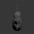 Military Submarine Weapon System With Metal Hull Naval Deck And Warfare Design