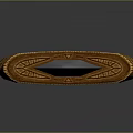 Ancient Decorative Sword With Silver Blade And Wooden Hilt As Weapon